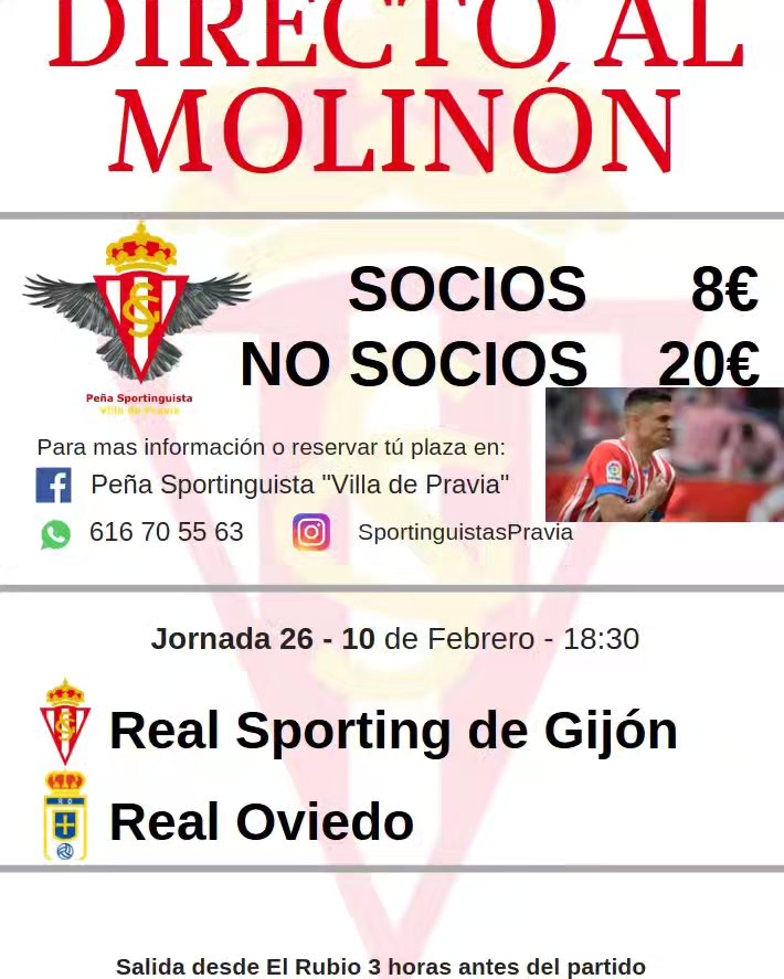 Viaja con nosotros al Derbi. Plazas limitadas. Quedan pocos sitios. Si tienes cualquier duda puedes ponerte en contacto con nosotros.