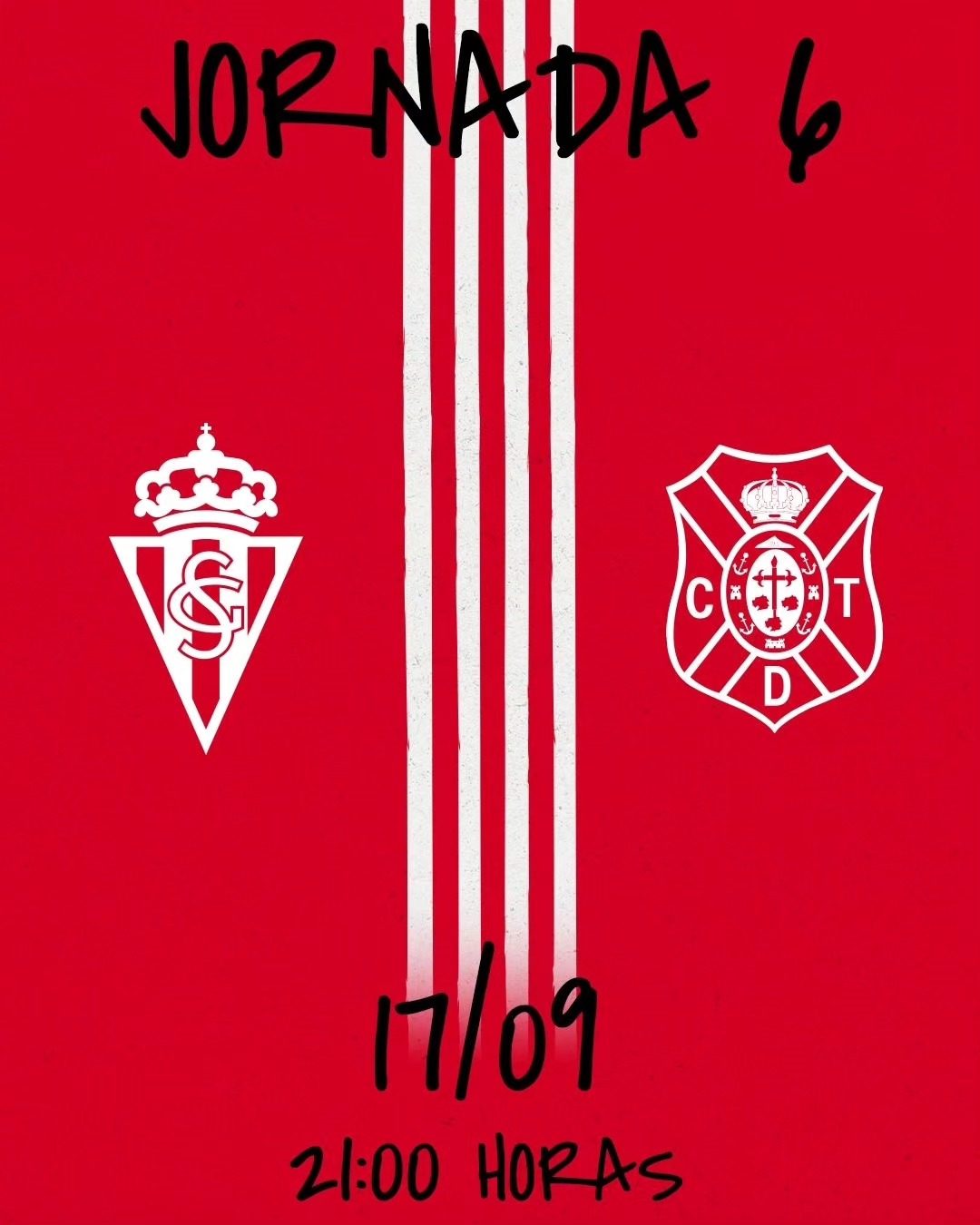 Jornada 6 contra el @cdtoficial domingo 17 a las 21.00