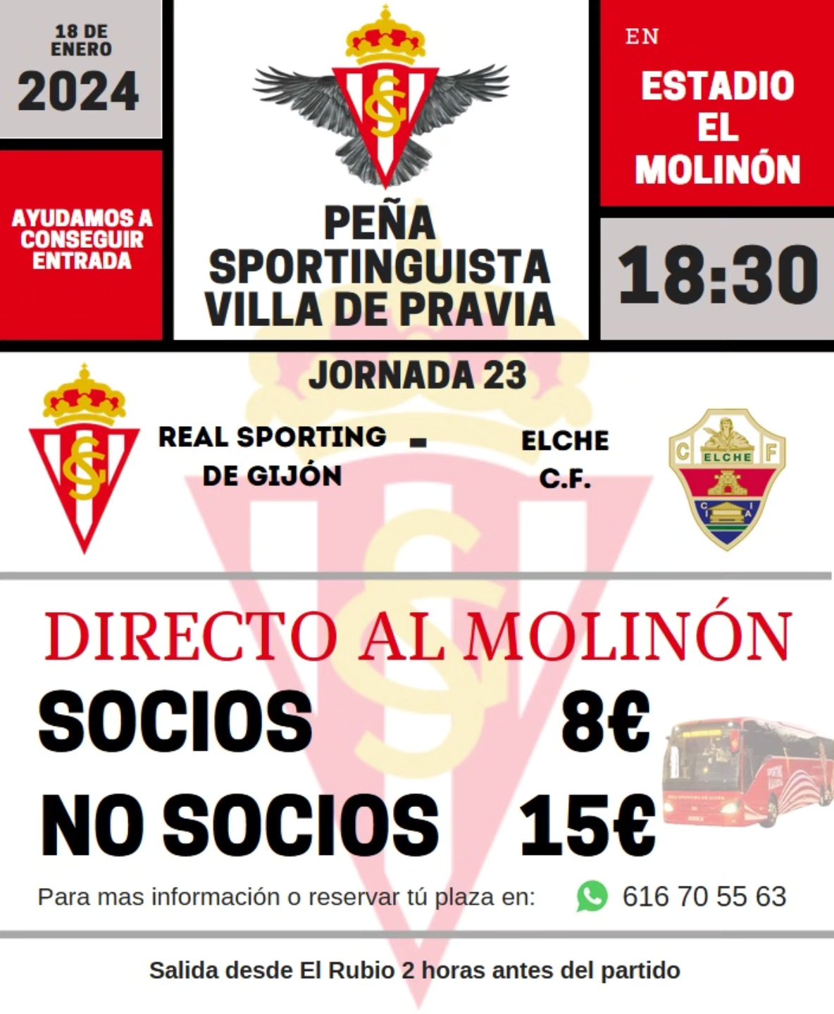 Vuelta a la normalidad tras el parón navideño. Vamos al molinon otra vez. Máxima comodidad y gran ambiente.