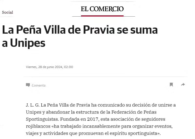 Hoy el comercio se hace eco de nuestra unión a @_unipes_