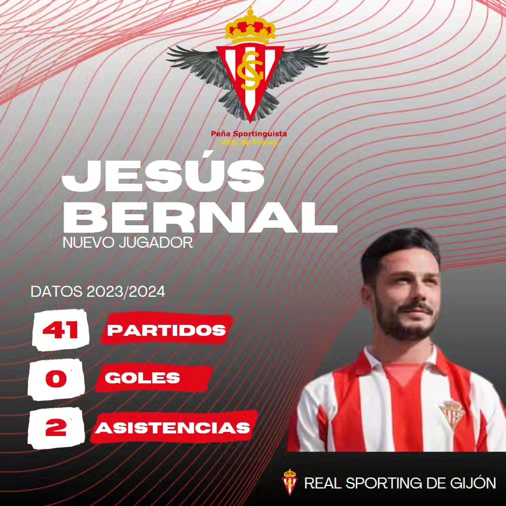 Algunos datos del fichaje de @jesusbernal7