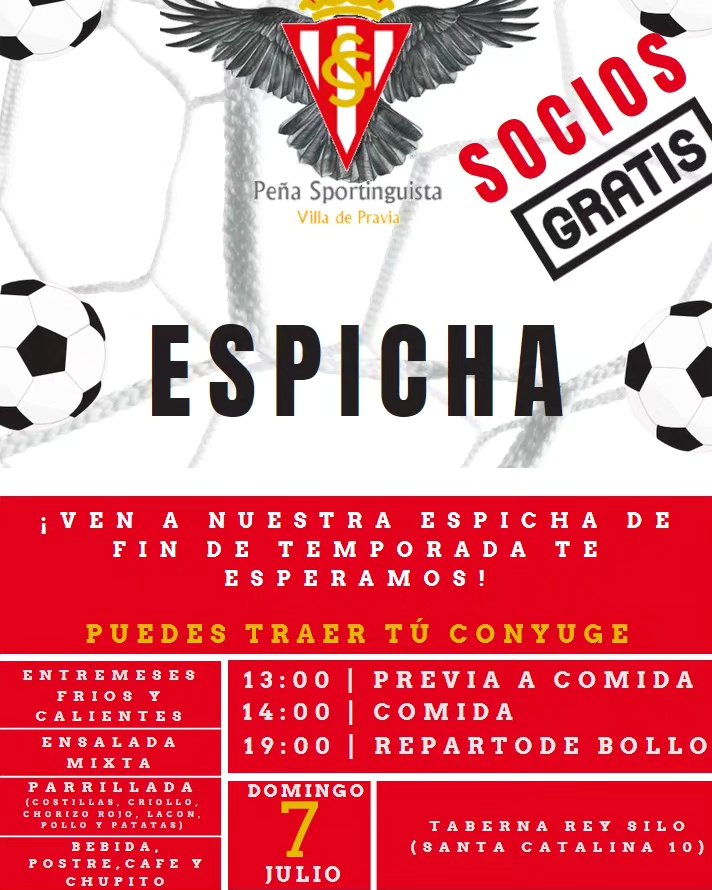 Este año no va a ser menos y celebramos nuestra mítica espicha de fin de temporada.