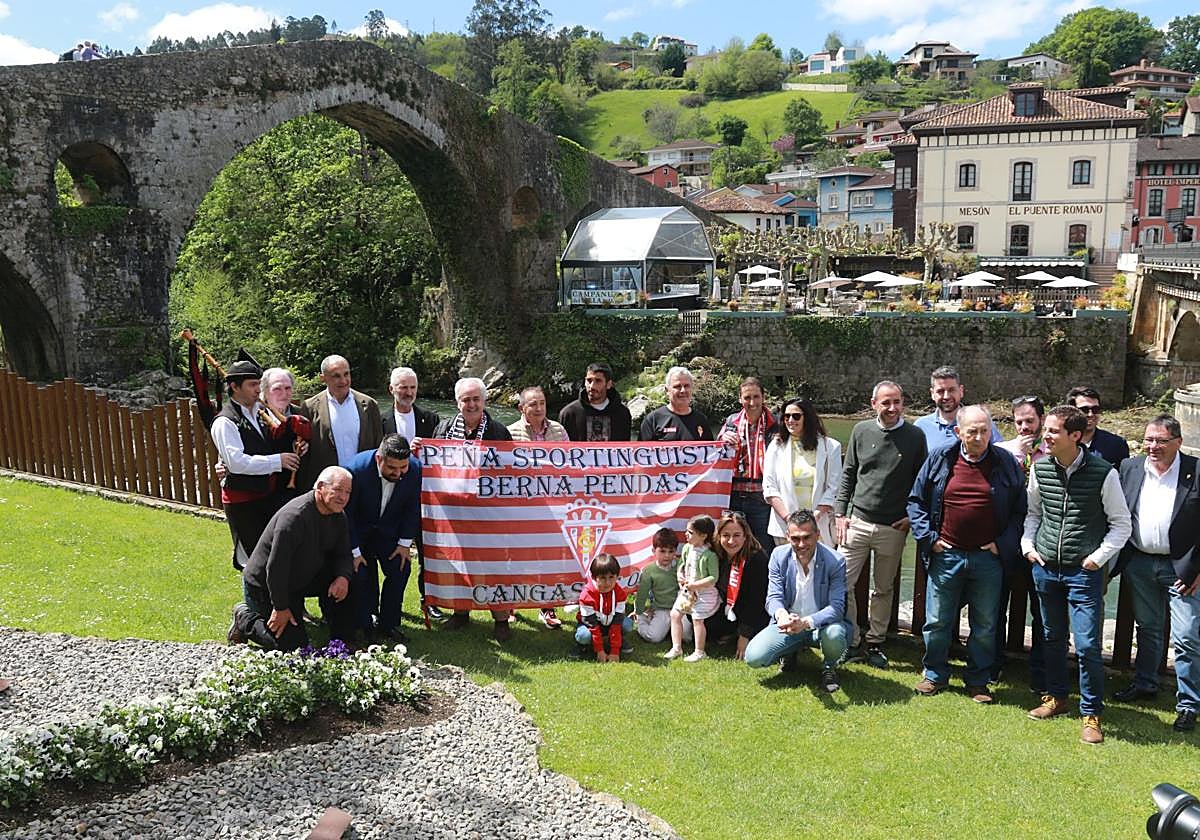 Encuentro de peñas en Cangas de Onís: el sportinguismo se expande por el flanco oriental